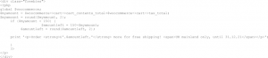 Woocommerce basket snippet